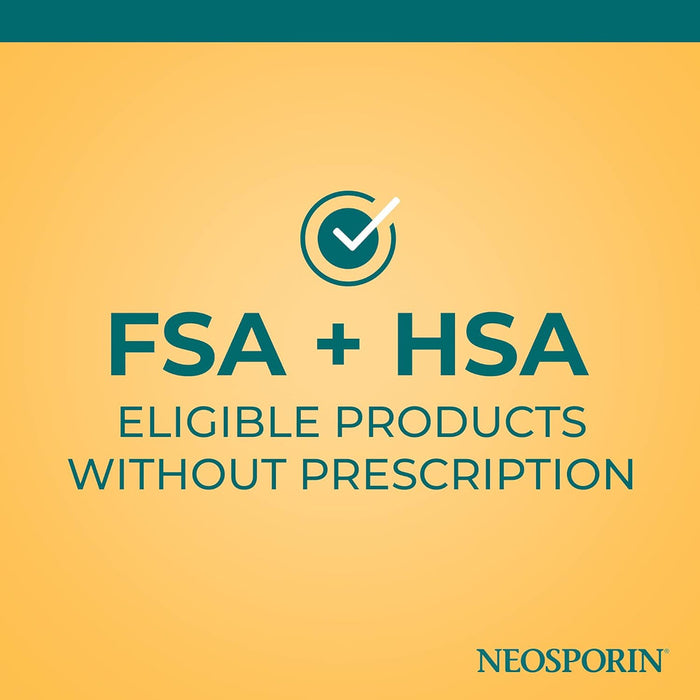 Neosporin Plus Burn Relief 0.5 Oz Banner That Reads FSA And HSA Eligible