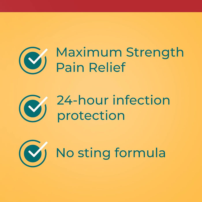 Neosporin Plus Burn Relief 0.5 Oz Banner That Reads Maximum Strength Pain Relief