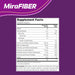 MiraFIBER Gummies 72 Banner Showing Ingredients List