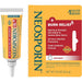 Neosporin Plus Burn Relief 0.5 Oz Outer Packaging And Inner Tube In Front Of White Background