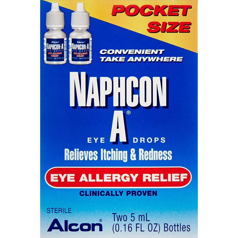 Naphcon A Allergy Eye Drops Twin Pack 0.16 fl oz UK Kingdom States